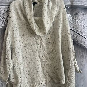 Cozy Cream Sweater with Cowl Neck oversized 2x